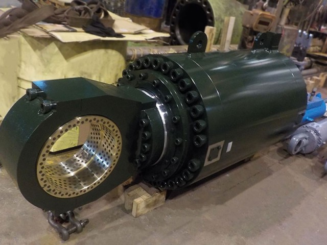 型大鋼製ビレットターンテーブルLadle昇降油圧シリンダ