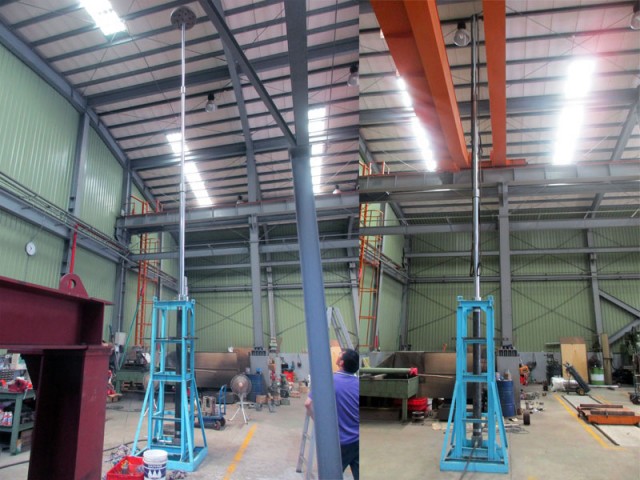 單動多節式液壓缸