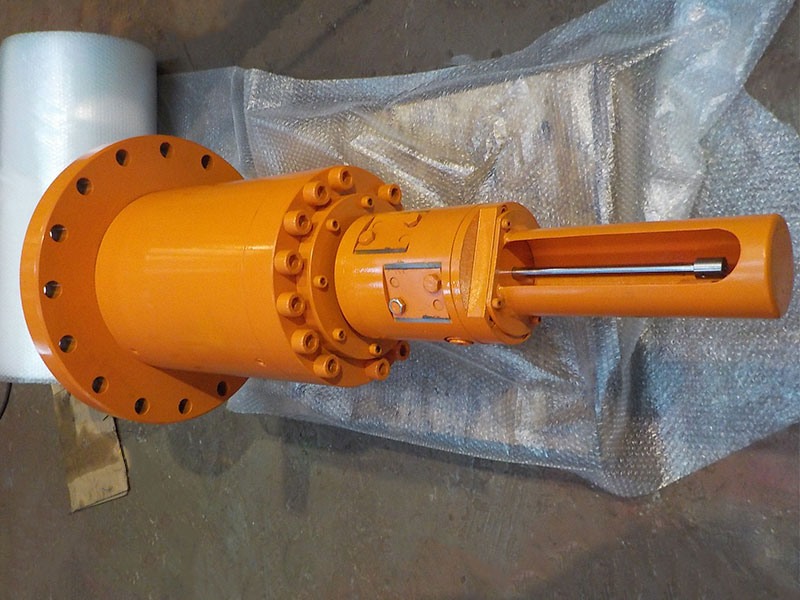 Expansion mandrel hydraulic cylinder of pay off  equipment