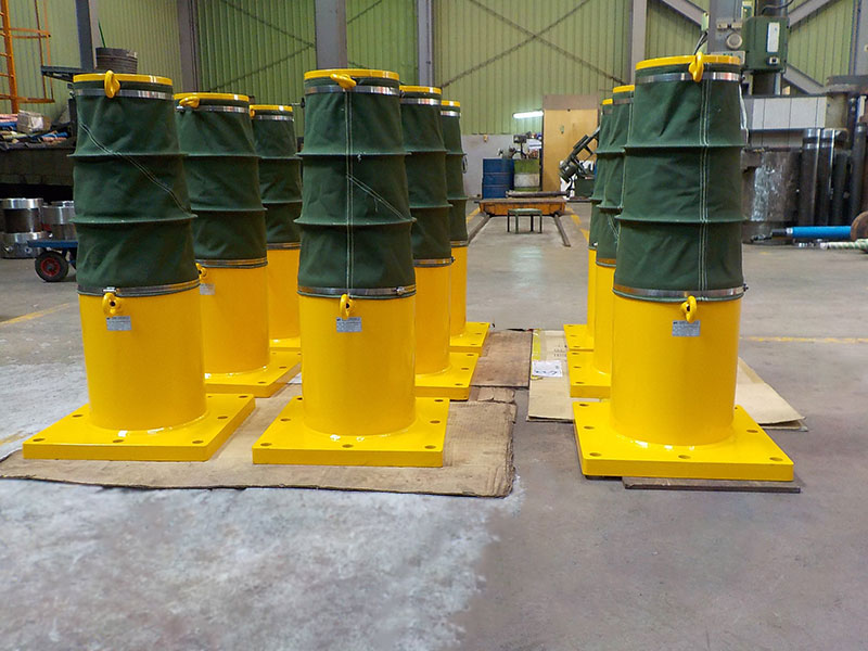 Overhead crane/trolley hydraulic damper